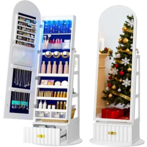 Full Length Mirror with Storage,