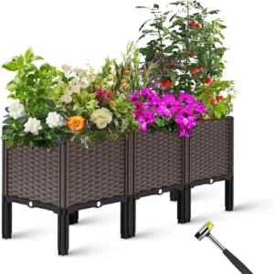 Outdoor Raised Garden Bed with Legs